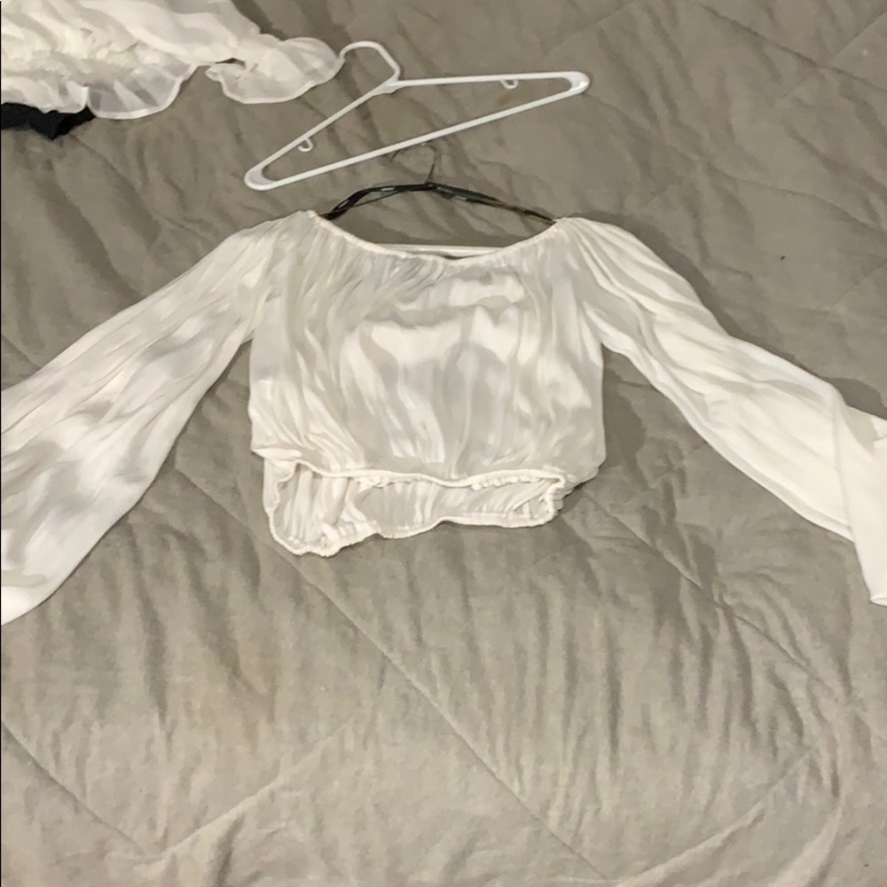 Forever 21 off the shoulder crop